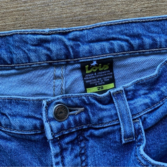 Vintage Lois Jeans Denim Made In Canada 26x27 Blue Medium Wash Julie 90s - Picture 6 of 10